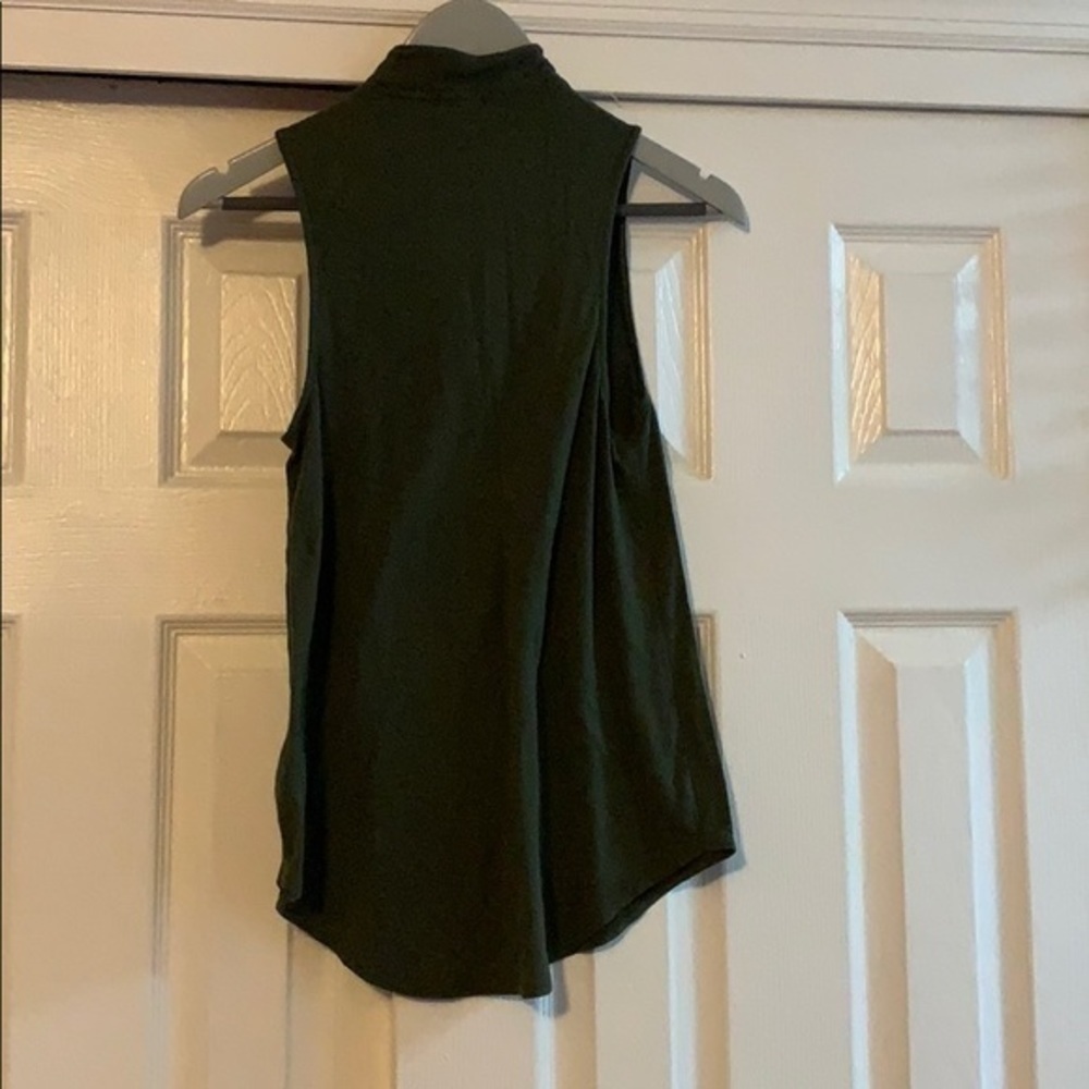 Express Green loose fitting sleeveless top Small - Picture 6 of 8